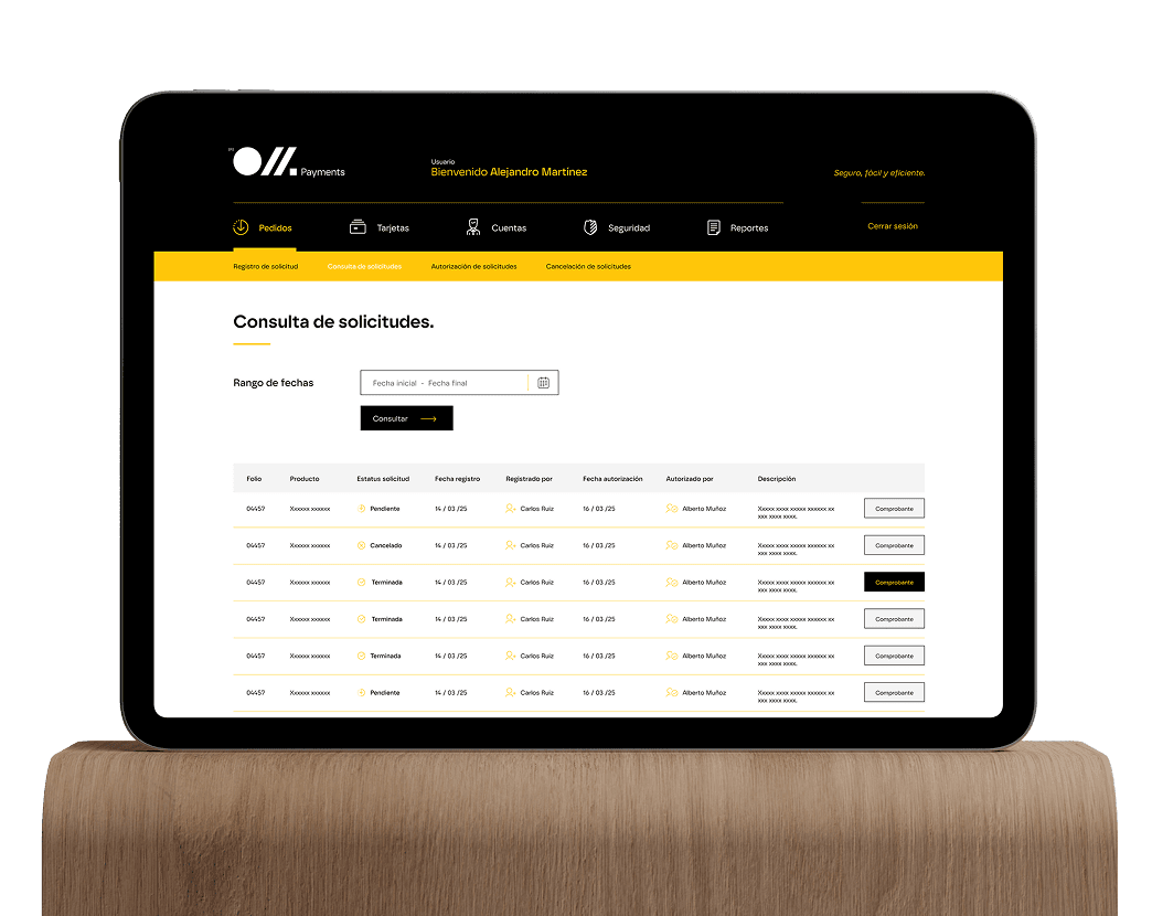 Tablet Ompayments Empresarial